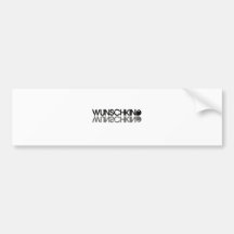 Wunschkind - schwarz autosticker