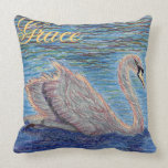 Würdevoller Schwan Kissen