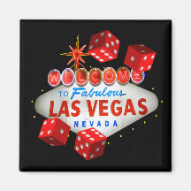 Würfel-Spieler-glücklicher Las Vegas-Magnet Magnete