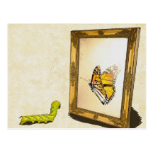 Wurm und der Spiegel! Postkarte