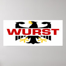 Wurst-Familienname Plakatdrucke