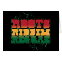 Wurzeln Riddim Reggae Karte