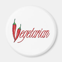 Würziger Vegetarier Kühlschrankmagnete