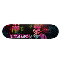 WUSSTE! "Kleiner Nerd" Skateboard Personalisierte Skatedecks