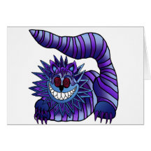Wütende Cheshire-Katze Grußkarten