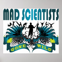 Wütende Wissenschaftler wild gegangen Posterdrucke