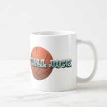 Wütender Basketball-Schotte mit Ball Haferl