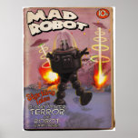 Wütendes Roboter-Massen-Abdeckungs-Plakat