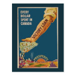 WW1 kanadisches Plakat - Wohlstands-Arm Postkarten