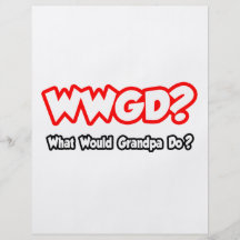 WWGD…, was Großvater tun würde? Vollfarbige Flyer