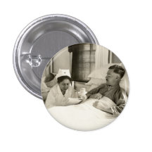 WWI Krankenschwester und Soldat Button