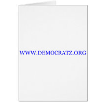 WWW.DEMOCRATZ.ORG GRUßKARTE