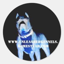 www.unleashedkennels.homestead.com runde aufkleber