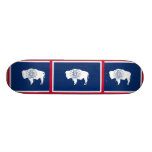Wyoming, Vereinigte Staaten kennzeichnen Skateboard Deck