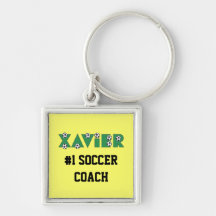 Xavier im Fußball-Grün Schlüsselband