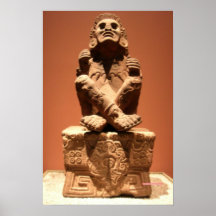 Xochipilli, aztekischer Gott des Musik-Plakats