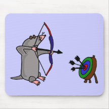 XX blinde Mole im Bogenschießen-Wettbewerb Mousepad