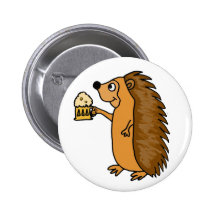 XX lustiger Igel Rasing ein halbes Liter Anstecknadel