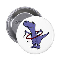 XX lustiger T-rex Dinosaurier unter Verwendung Hul Buttons