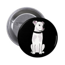 XX niedliche amerikanische Bulldogge mit verzierte Anstecknadelbutton