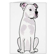 XX niedliche amerikanische Bulldogge mit verzierte Grußkarte