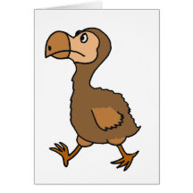XX unglaublich witzig Dodo-Vogel-Entwurf Karten