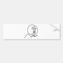 Y U NEIN?? AUTO AUFKLEBER