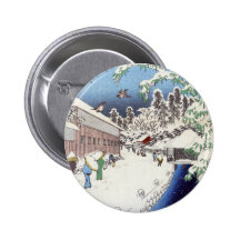 Yabu Straße unter Atago - Ando Hiroshige Anstecknadelbuttons