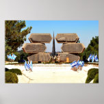 Yad Vashem Denkmal zu den jüdischen Soldaten u. zu Posterdruck