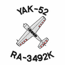 YAK-52 Stick mit Rufzeichen Polo Hemd