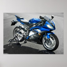 Yamaha R6 Plakatdruck