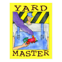 Yard-Vorlagenpostkarte