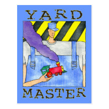 Yard-Vorlagenpostkarte