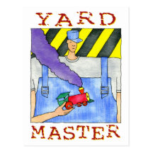 Yard-Vorlagenpostkarte