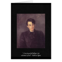 Yeats "Herz von Liebe" Zitat auf Gruß-Karte