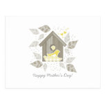 yellow birds family postkarten