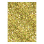 YELLOWISH GREEN WHITE PEACH  GLITTER-LIKE TILES TE INVITATION