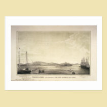 Yerba Buena (jetzt San Francisco) Frühling 1837 postkarten