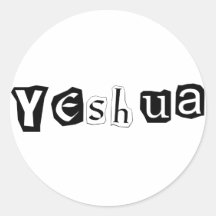 Yeshua Anonym Noir Runder Sticker