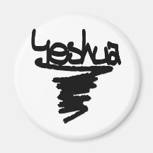 Yeshua peinture noire magnets