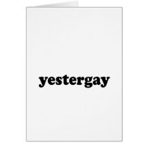 YESTERGAY GRUßKARTE