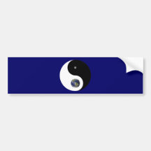 Yin und Yang-Autoaufkleber
