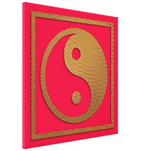 Yin und Yang Galerie Gefaltete Leinwand