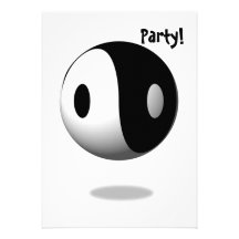 Yin Yang Custom Invitation