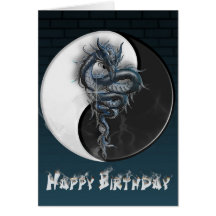Yin Yang Drache-Karte