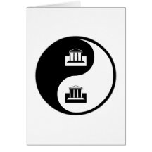 Yin Yang Ein Bankkonto haben Karten