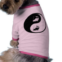 Yin Yang Fischerei Hundetshirts