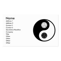 Yin Yang Flugverkehr-Kontrolle Visitenkarten