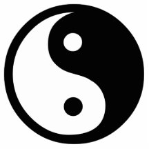 Yin Yang Fotoausschnitt
