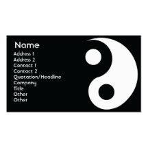 Yin Yang - Geschäft Visitenkartenvorlage